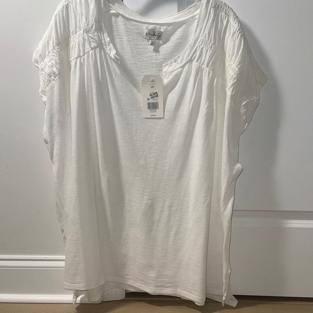 Wonderly White Women's Blouse
